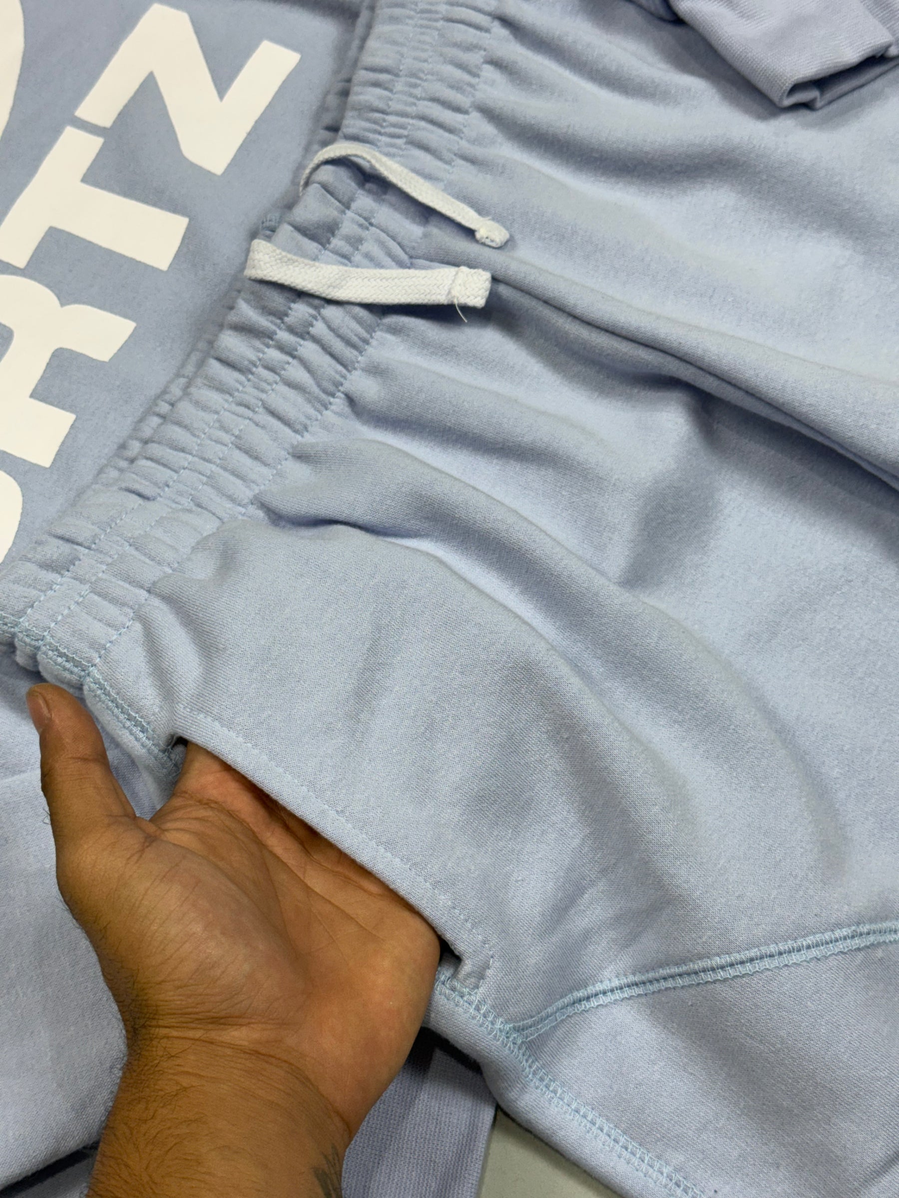 CONJUNTO CORTEIZ MOLETOM PROPERTY - BABY BLUE
