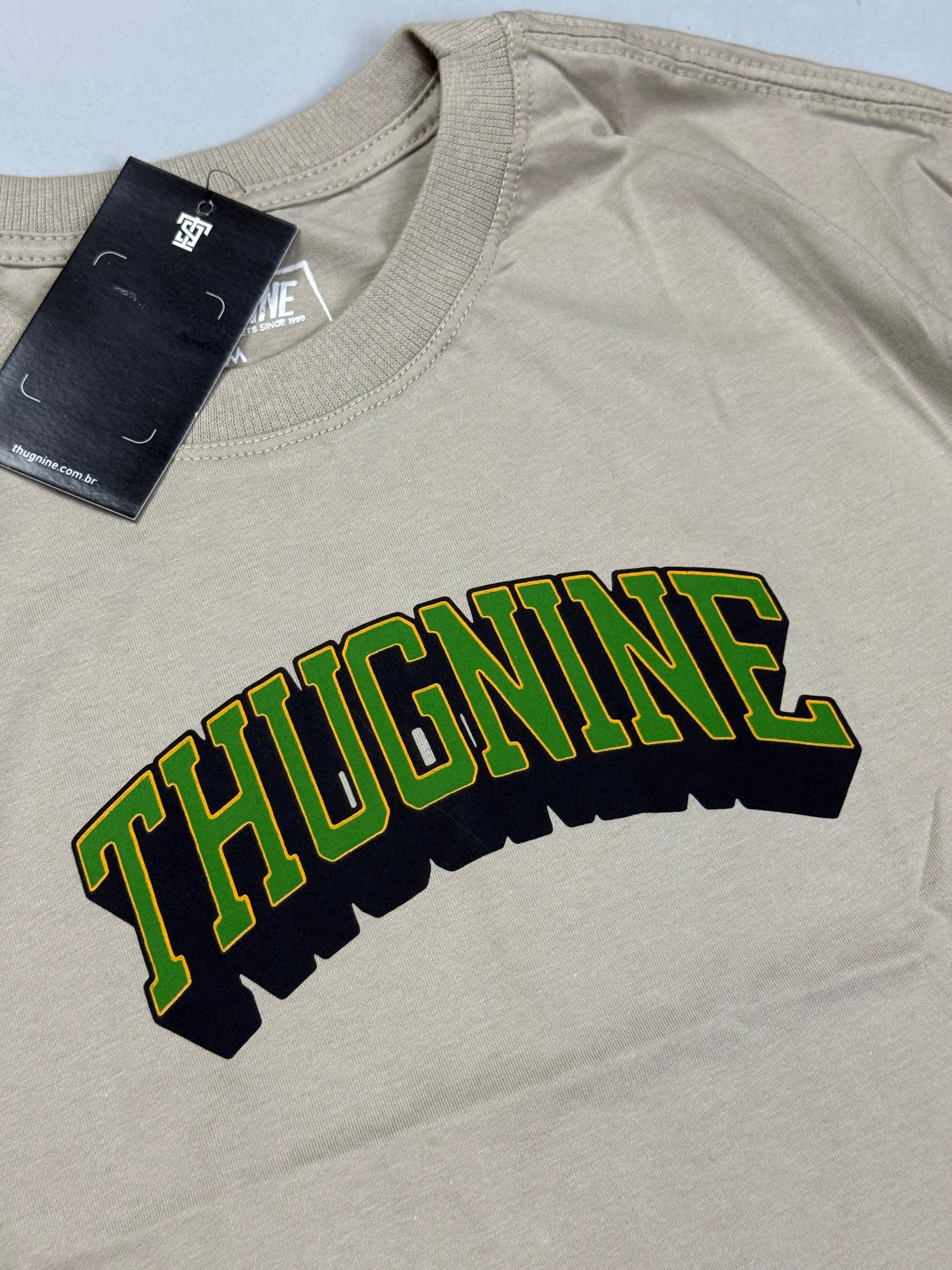 CAMISETA THUG9 STREETWEAR - BEGE