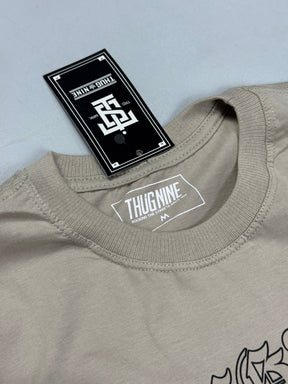 CAMISETA THUG9 STREETWEAR - BEGE