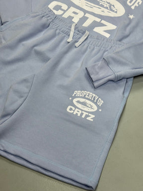 CONJUNTO CORTEIZ MOLETOM PROPERTY - BABY BLUE
