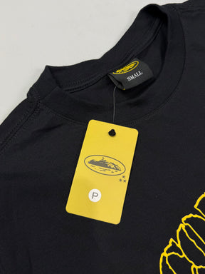 CAMISETA CORTEIZ RULES THE WORLD - BLACK DOURADO
