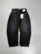 CALÇA BARREL JEANS PRESENCE DESTROYED - BLACK