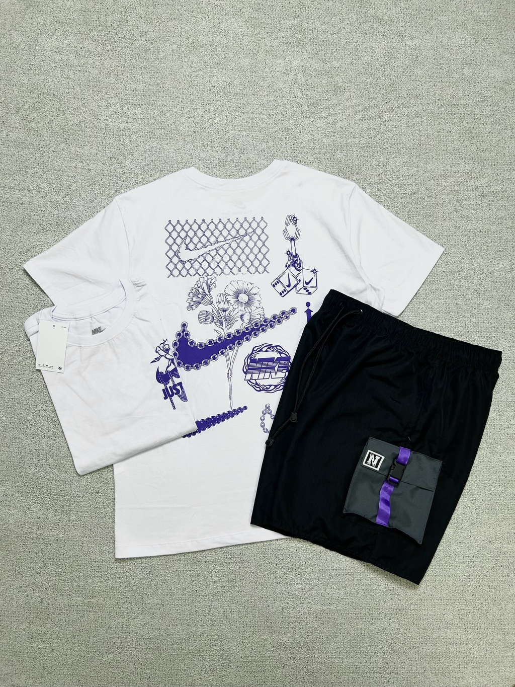 KIT CAMISETA FLOWEAS + BERMUDA RX CARGO