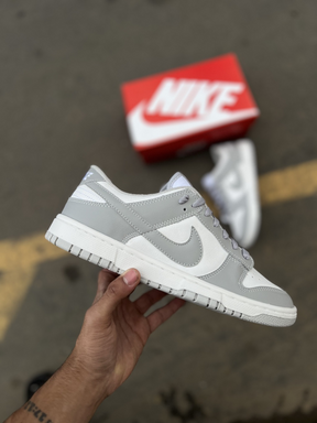TÊNIS NK DUNK LOW WHITE GREY