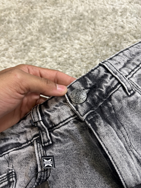 CALÇA RETA PRESENCE CINZA ESTONADA
